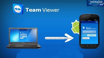 How we connect screen mirror with our phone  pc\laptop by TeamViewer.