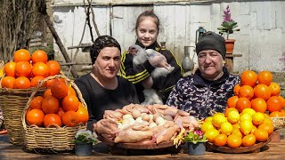 CIGIRTMA CHICKEN | Fried Chicken With Eggs Recipe | Orange Cake Recipe in Village by Relaxing Village 69,383 views 2 months ago 44 minutes