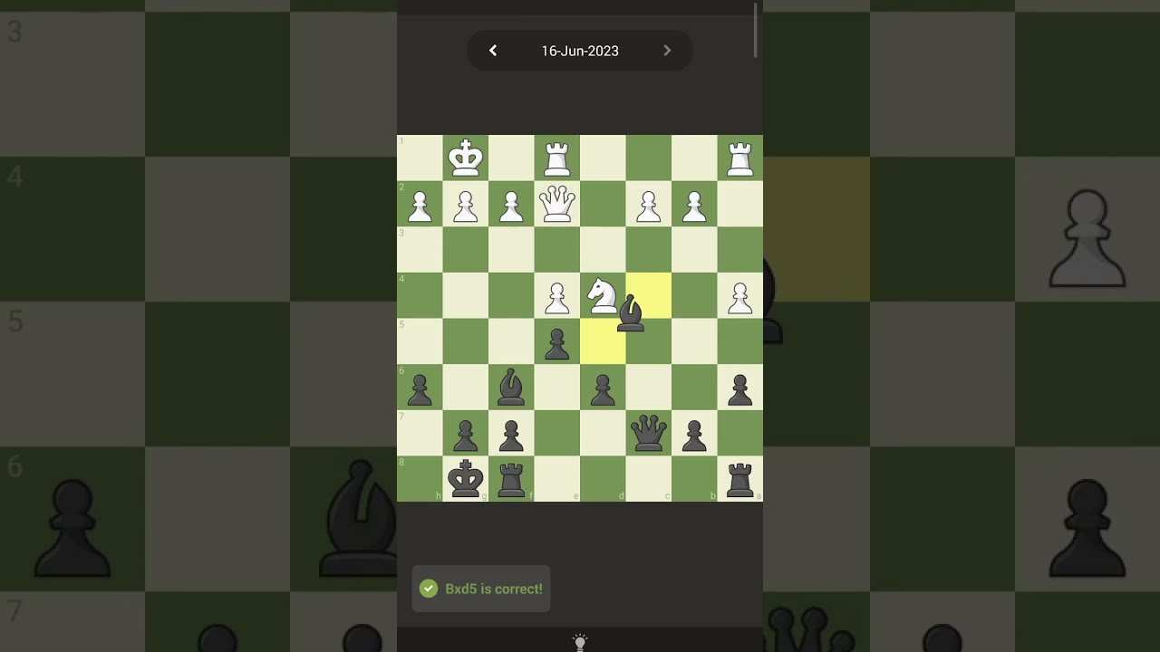 Daily Chess Puzzle Minor Piece Showdown For Fun Shorts Short Youtubeshorts