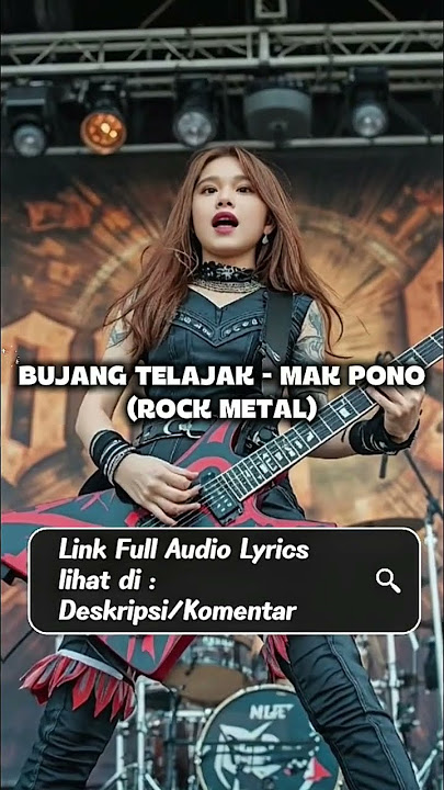 BUJANG TELAJAK - MAK PONO | ROCK METAL | AUDIO LYRICS #music #cover #metal