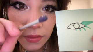 stick n poke tattoo eyeliner (asmr)