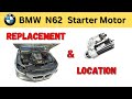 BMW N62 Starter Motor Location and Replacement DIY 🛠️