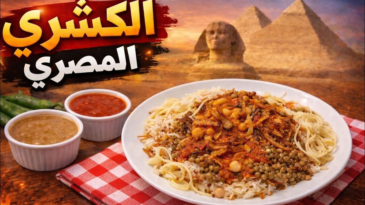 اسرار الكشرى المصرى وصفه تحفه زى ماقال الكتاب #الكشري_المصري #الكشري 