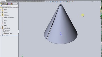 Flatten cone SOLIDWORKS