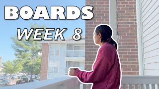 BOARDS STUDYING WEEK 8 | Med School Vlog (OMS2) USMLE STEP 1