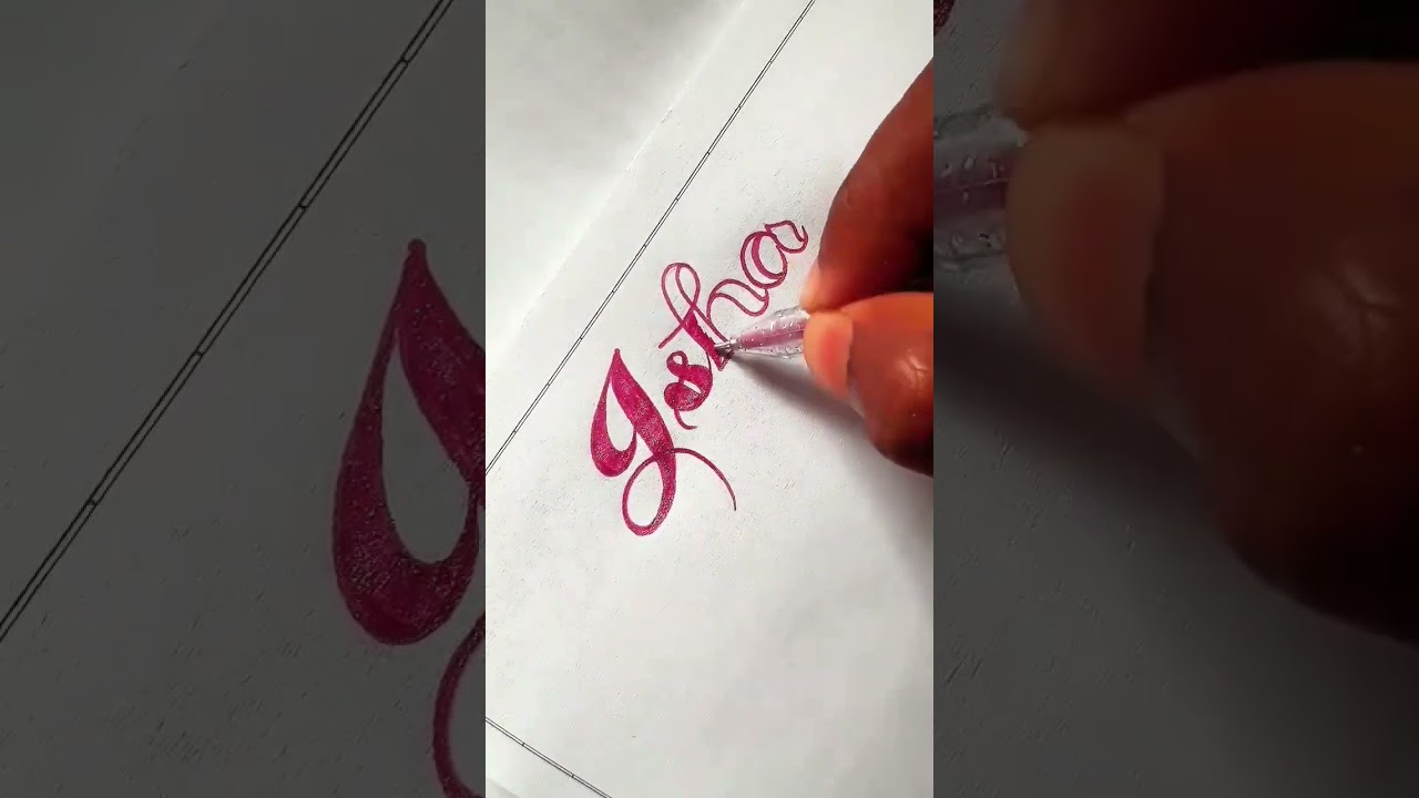 wrote Isha || Handwriting with Maran || 