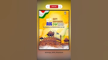 🇮🇳 Independence Day #shorts #canva #design #india #independenceday