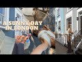 sunny day out exploring london + everyday makeup ☀️💄🍣🚂🍵📖