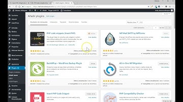 Uso del plugin PHP Code snippets