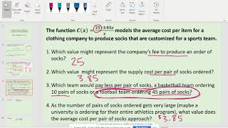 Alg 2 Unit 2 Rational Functions Final Assessment Review