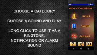Alarm and Sirens Sounds - ANDROID APP screenshot 1