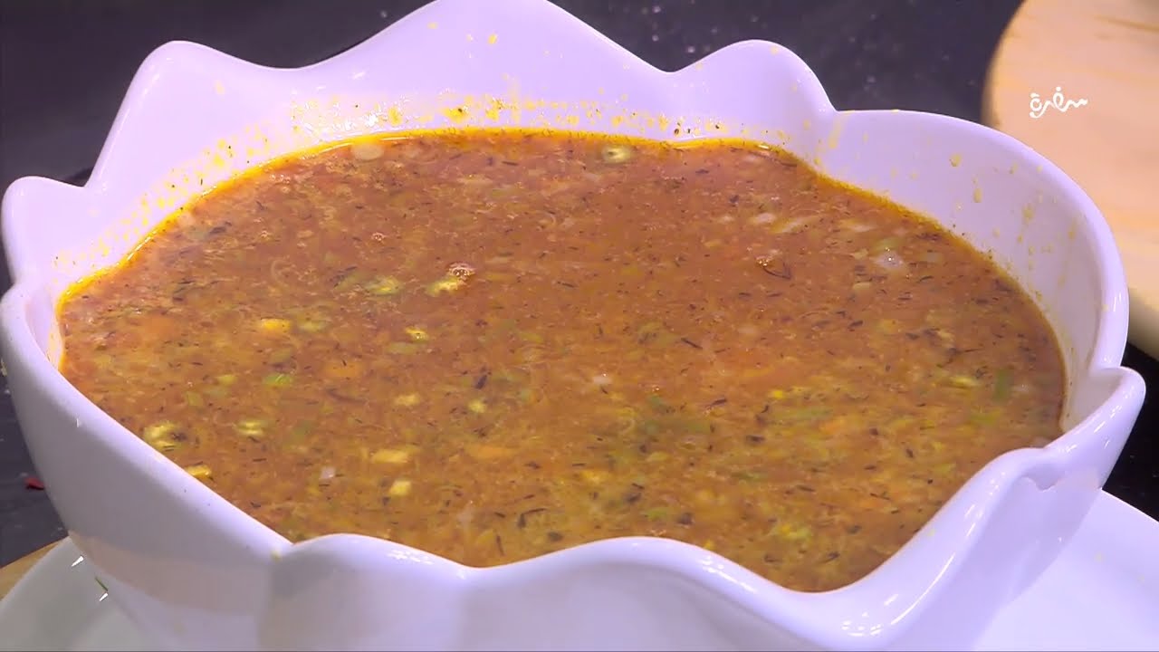 شوربة لسان عصفور بالجمبري  | الشيف شربيني