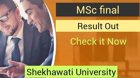 MSc Final Result Out 2021 || Shekhawati university|| PDUSU || Science Workshop || KUSUM