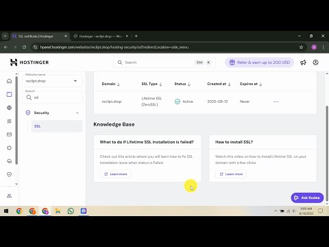How To Fix SSL Certificate Warning in Hostinger