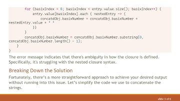 Resolving the Ambiguous Expression Error in Groovy Code