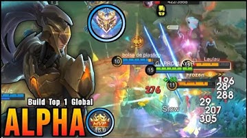 FINALLY BEST ITEM FOR ALPHA 100% KILLING MACHINE!! BUILD TOP 1 GLOBAL ALPHA -MLBB