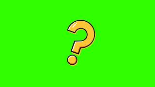 Question mark ❓ Green screen video free download - Free copyright