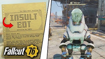 Fallout 76 - Meeting the Insult Bot (RARE ENCOUNTER!)