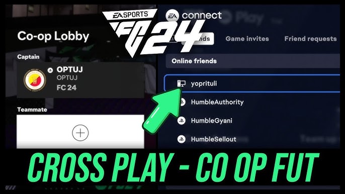 How To Enable Cross Play And Invite Your Friends On Ea Sports FC 24 Pro  Clubs 