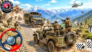 Gameplay Mengemudi Truk Tentara di Android screenshot 3