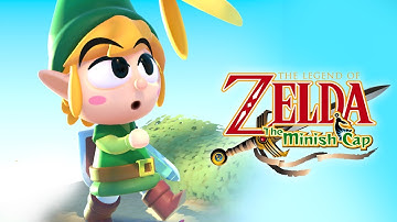 Link about to squish a minish - Zelda Minish Cap Fan art