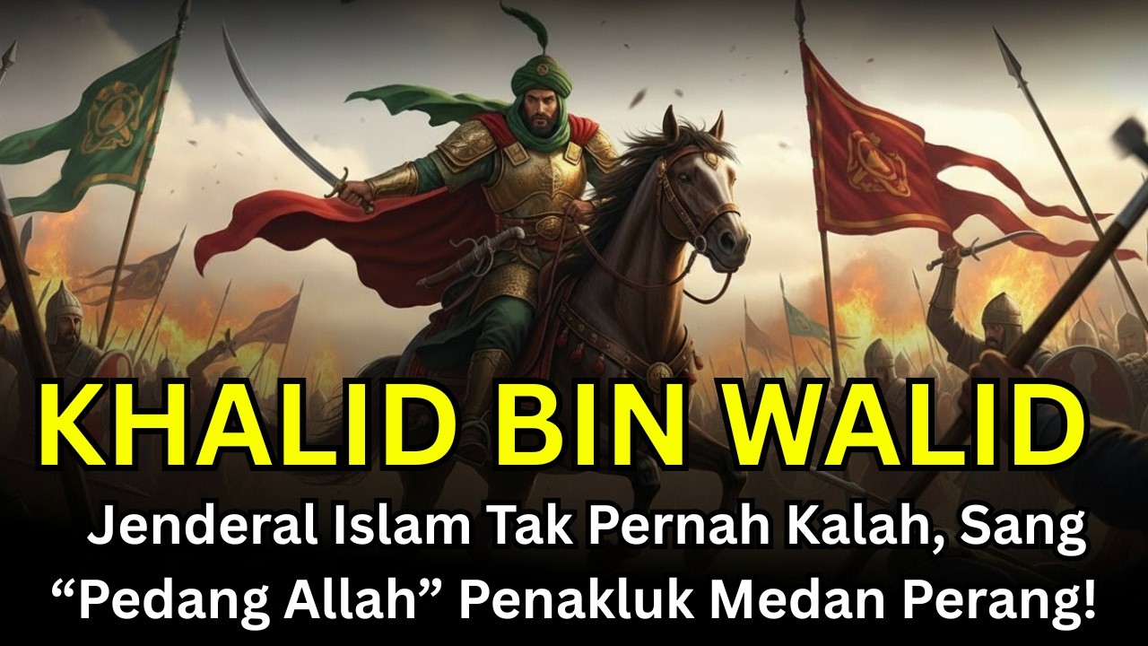⚔️ KHALID BIN WALID RA — Jenderal Islam Tak Pernah Kalah, Sang “Pedang Allah” Penakluk Medan Perang