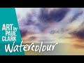 How to paint skies in watercolour by Paul Clark