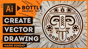 Realistic 3D Bottle Part 04 // Illustrator Vector Drawing 2018