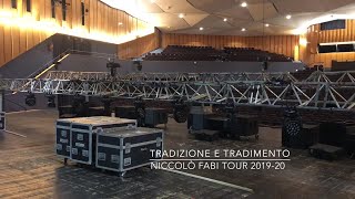 Niccolò Fabi "Tradizione e Tradimento Tour 2019-20" Backstage & Roadcrew
