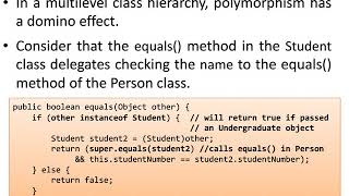 Vanderbilt CS1101 Lecture 13.3 Objects con't, polymorphism, dynamic binding
