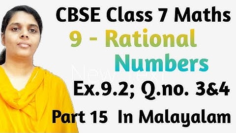 Q.no. 3&4 Ex.9.2/ Class 7 Maths Chapter 9/CBSE/Rational Numbers