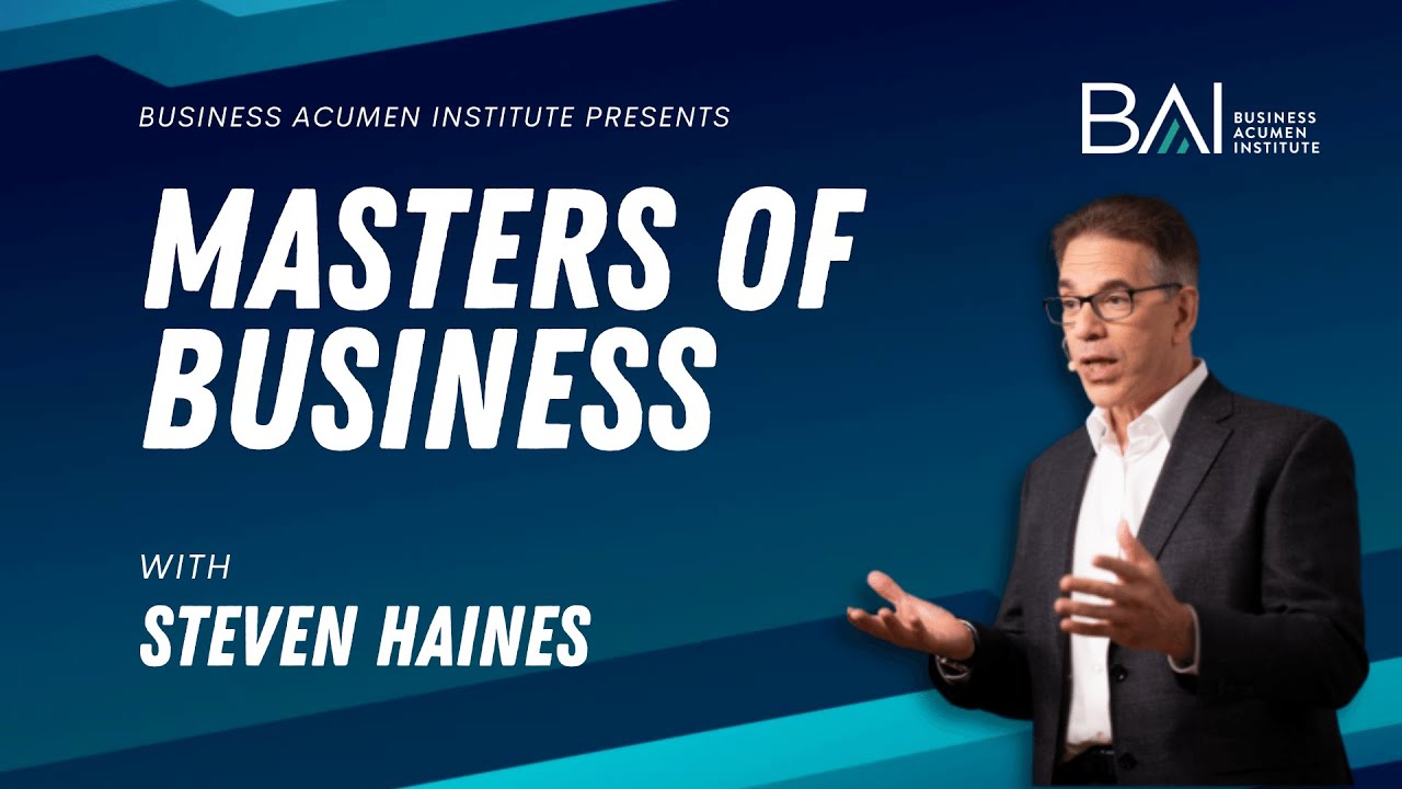 01: Welcome with Steven Haines | Masters of Business Podcast