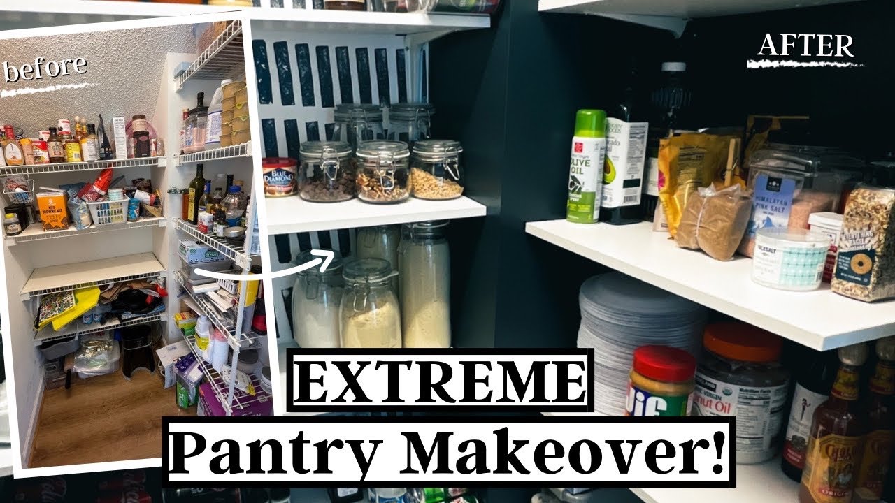 EXTREME Pantry Makeover | Before + After DIY Pantry | MacKenzie Makes It