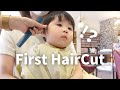 Japanese babys first haircut  10monthsold