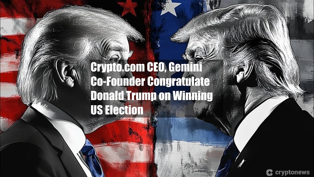 Crypto.com CEO, Gemini Co-Founder Congratulate Donald Trump on - YouTube
