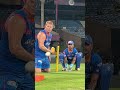 Ishans wicketkeeping drills  mumbai indians shorts