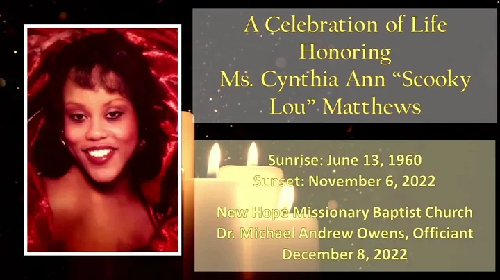 Homegoing Service for Cynthia Matthews