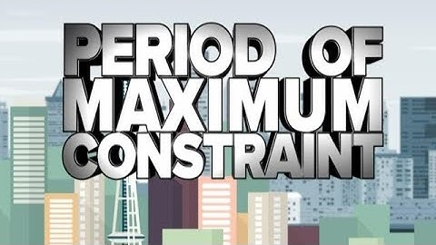Beware the "Period of Maximum Constraint"!