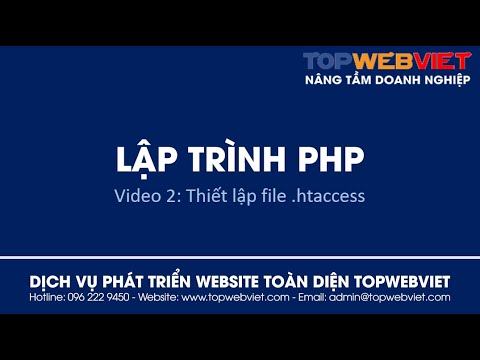 htaccess  Update 2022  02. Lập trình PHP - Cài đặt tập tin .htaccess