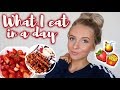 WHAT I EAT IN A DAY! 🍓(omg i was kinda healthy)