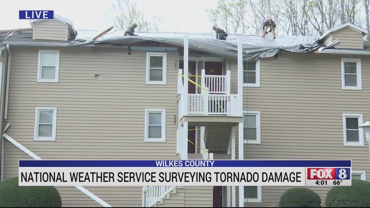 National Weather Service surveying tornado damage in Wilkes County ...