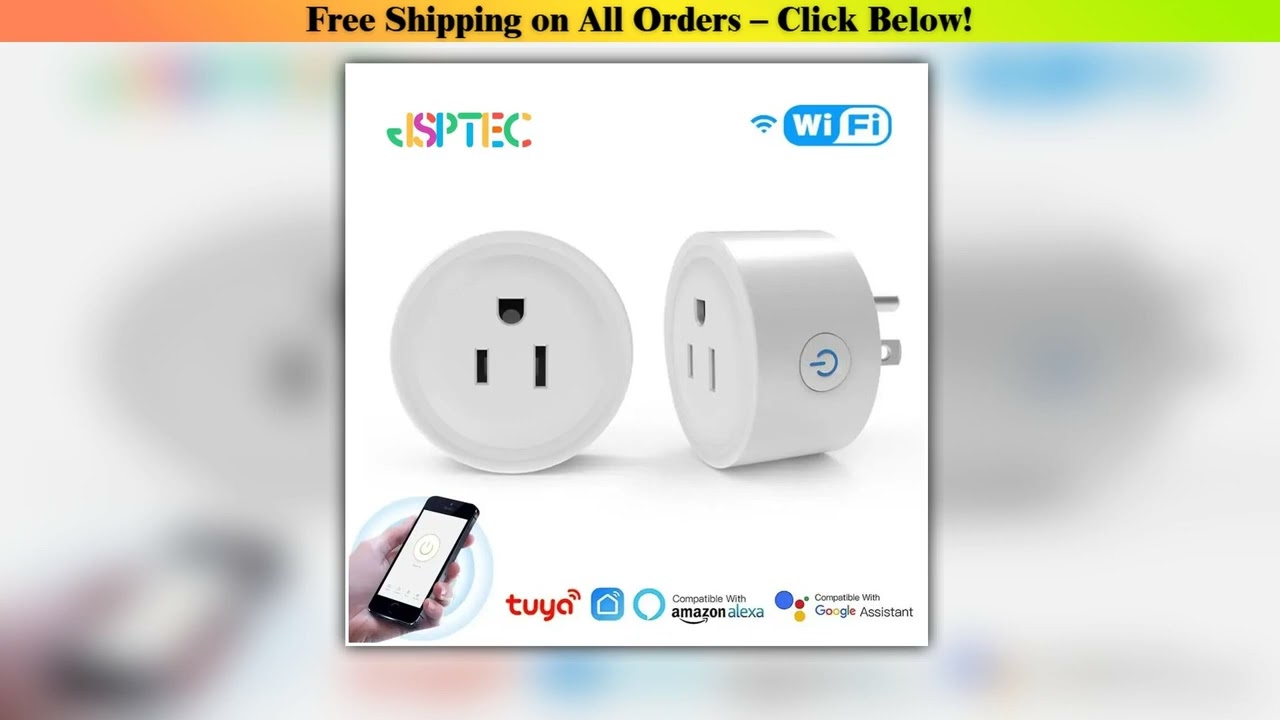 Tuya Smart Wifi Plug US Standard Wireless Outlet 10A Remote Control Smart Home Appliances Work With