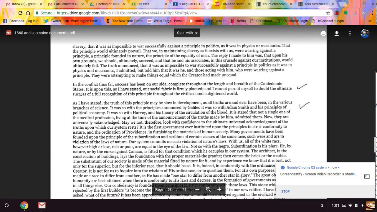 Cornerstone Speech doc YouTube