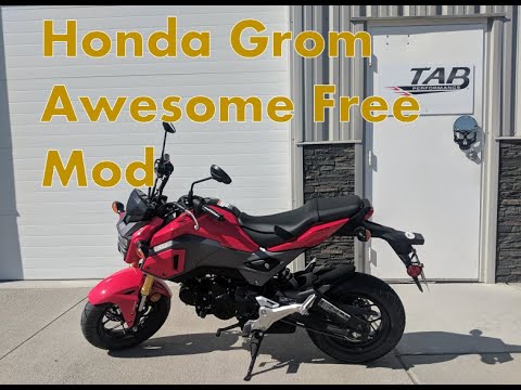 honda grom license plate delete