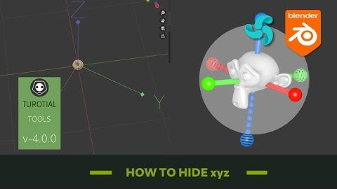 BLENDER TUTORIAL: HOW TO HIDE XYZ AXES