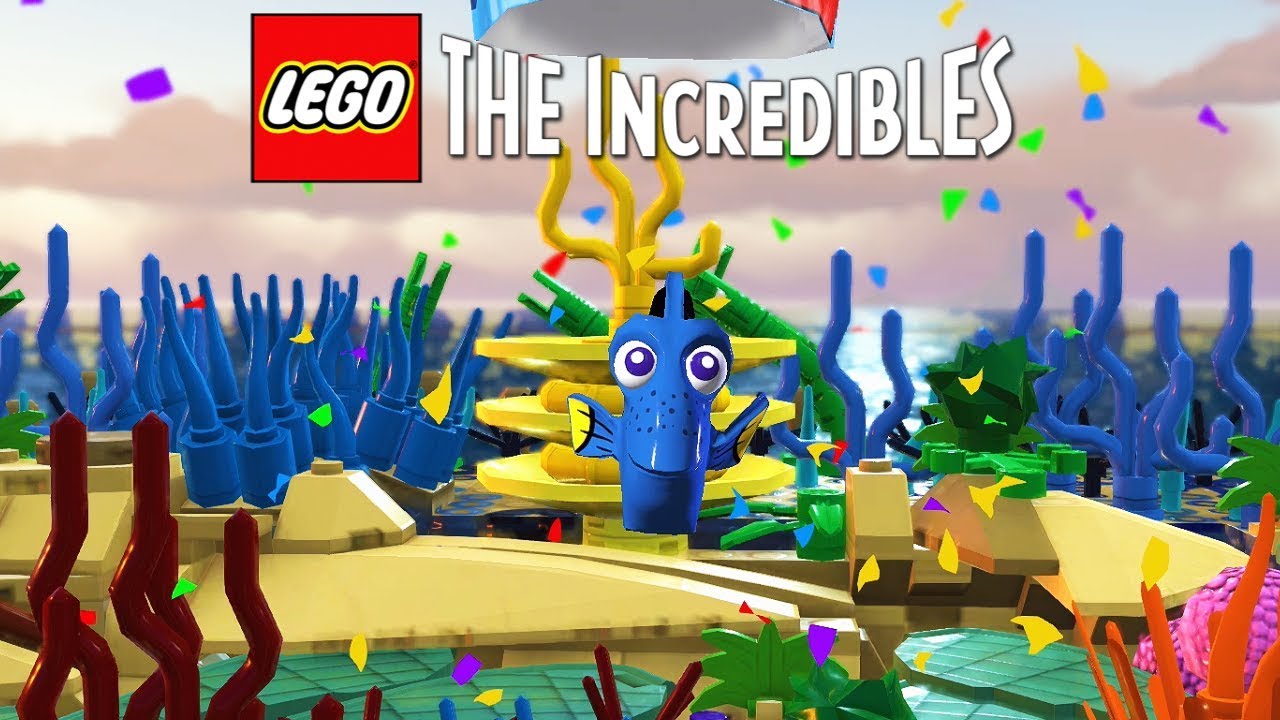 LEGO The Incredibles - How to Unlock Dory from Finding Nemo and Swing Mode Red Brick YouTube