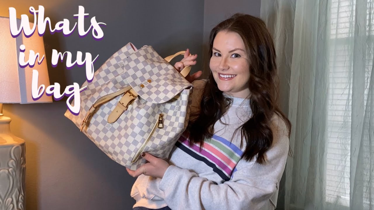 Louis Vuitton, Bags, Louis Vuitton Sperone Bb Mini Backpack Damier Azur  Canvas Rose Ballerine