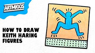 How to Draw Keith Haring Figures | Easy Pop Art Lesson for Kids
