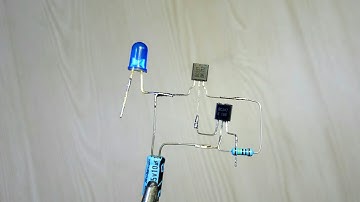 Led Blinking Using Transistor BC547 and BC557