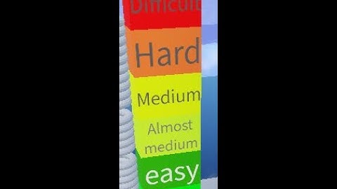 My Truss per Difficulty chart obby in obby creator (super easy - difficult)